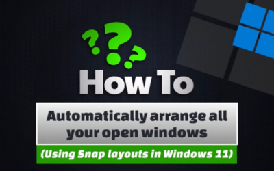 Automatically arrange all your open windows