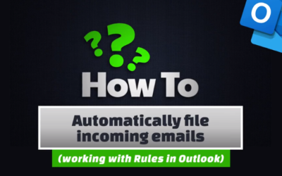 Automatically file incoming emails
