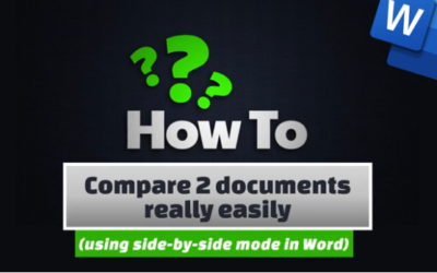 Compare 2 documents really easily
