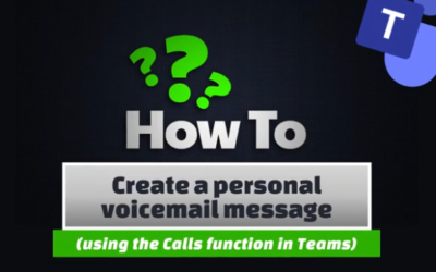 Create a personal voicemail message