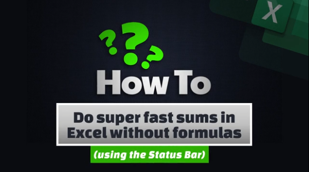 Do super-fast sums without formulas