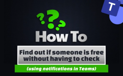 Find out if someone is free without having to check