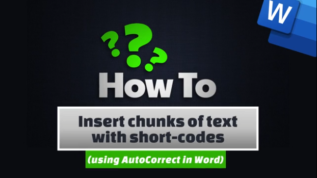 Insert chunks of text with short codes | Acantha