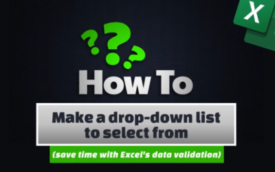 Make a drop-down list to select from