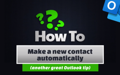 Make a new contact automatically