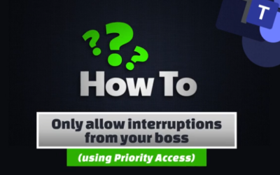 Only allow interruptions from your boss