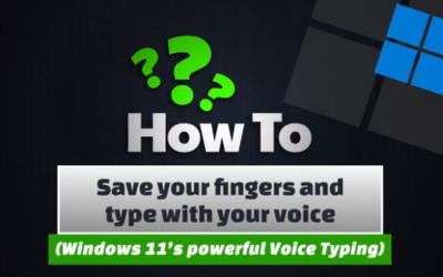Save your fingers and type with your voice
