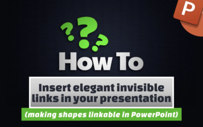 Insert elegant invisible links in your presentation