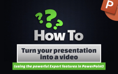 Turn your presentation into a video