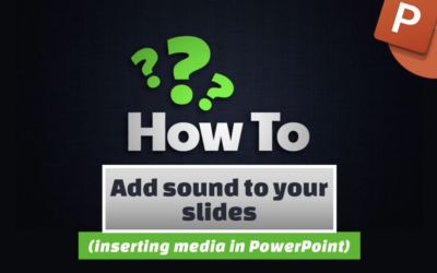 Add sound to your slides