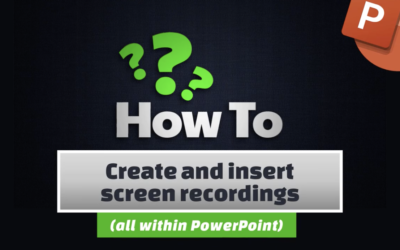Create and insert screen recordings