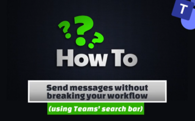 Send messages without breaking your workflow